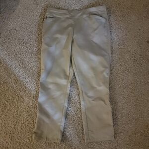 Croft & Barrow Women's Light Khaki Ankle Pants